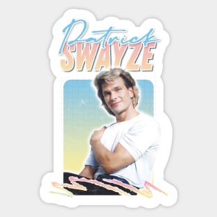 Patrick Swayze ∆ 90s Styled Retro Fan Design Sticker